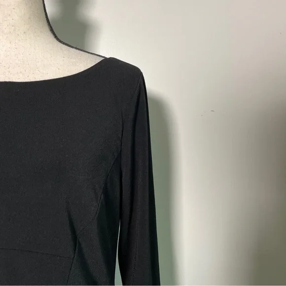 Ann Taylor Black Fit and Flare 3/4 Sleeves Size 10 - Picture 6 of 13